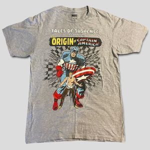 Men’s Marvel Captain America T-Shirt. Size Medium